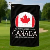 Canadian Shirts Canada Pride Flag North Maple Leaf Eh Gift Golf Towel thumb 1