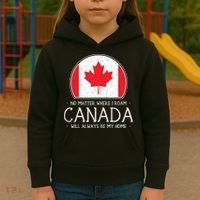 Canadian Shirts Canada Pride Flag North Maple Leaf Eh Gift Kids Hoodie thumb 3