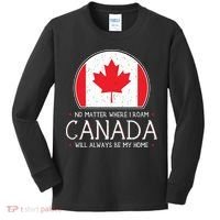 Canadian Shirts Canada Pride Flag North Maple Leaf Eh Gift Kids Long Sleeve Shirt thumb 0
