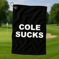 Cole Sucks Golf Towel thumb 1