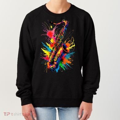 Colorful Saxophone Women's Sweatshirt