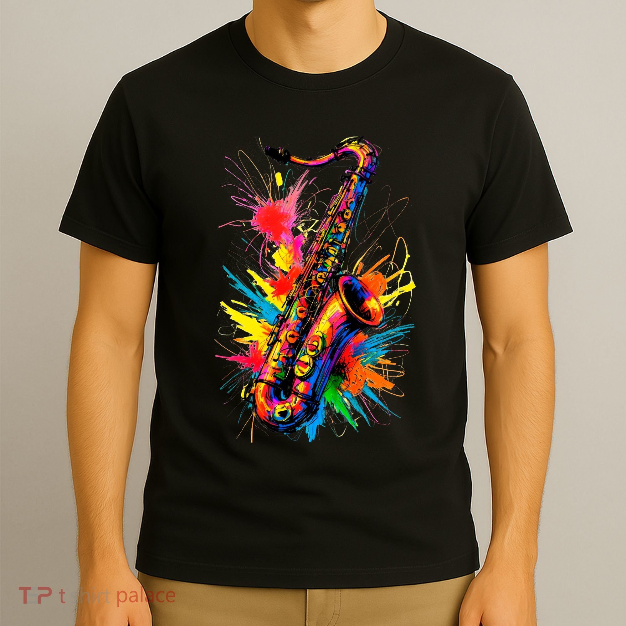 Colorful Saxophone T-Shirt