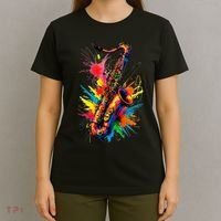 Colorful Saxophone T-Shirt thumb 4
