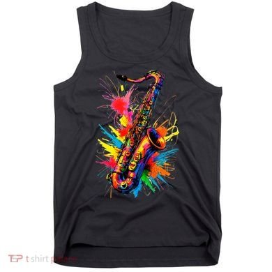 Colorful Saxophone Tank Top