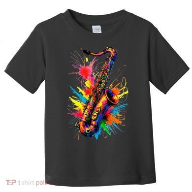 Colorful Saxophone Toddler T-Shirt