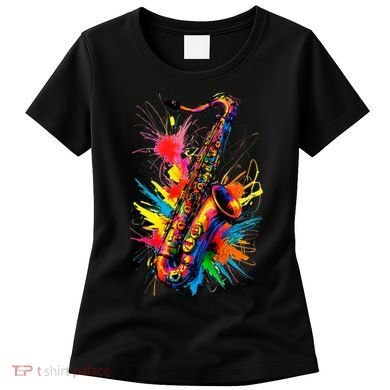 Colorful Saxophone Women's T-Shirt
