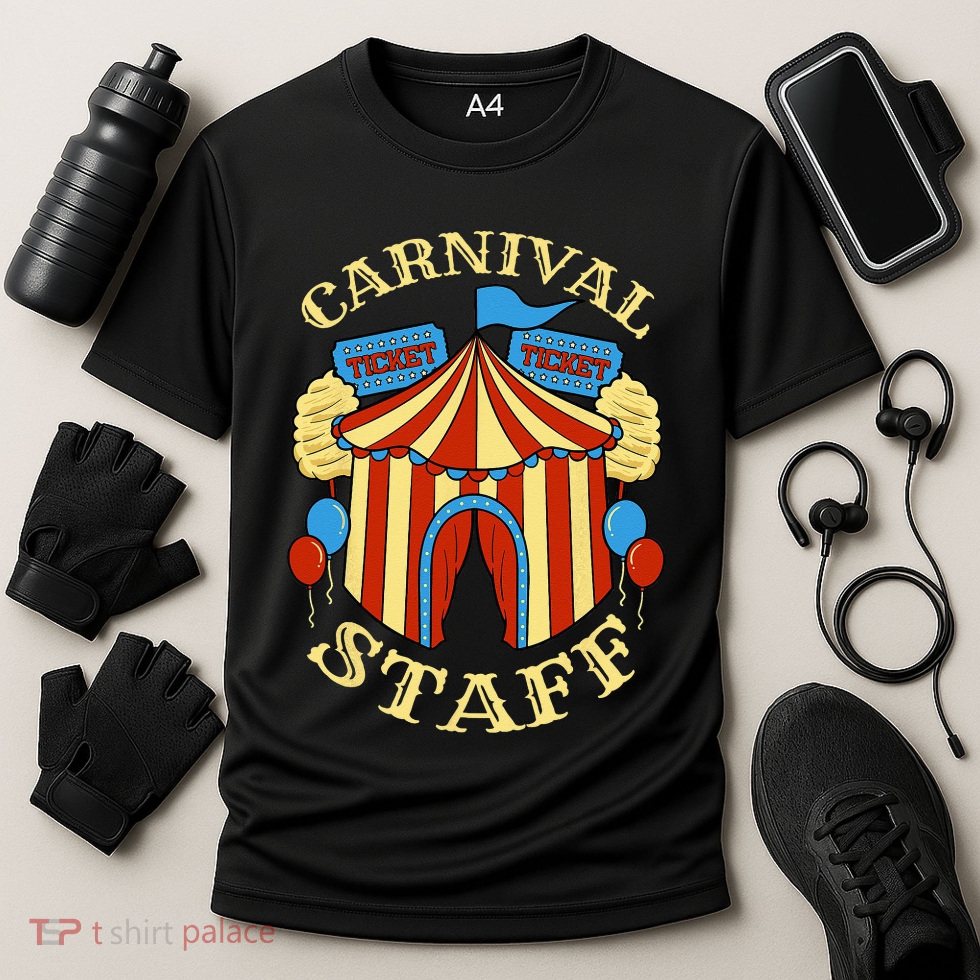 Carnival Staff Circus Event Security Ringmaster Lover Gift Cooling Performance Crew T-Shirt