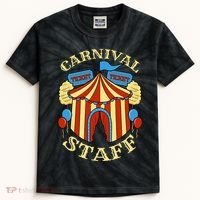Carnival Staff Circus Event Security Ringmaster Lover Gift Kids Tie-Dye T-Shirt thumb 0