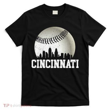 Cincinnati Skyline City Baseball Met At T-Shirt