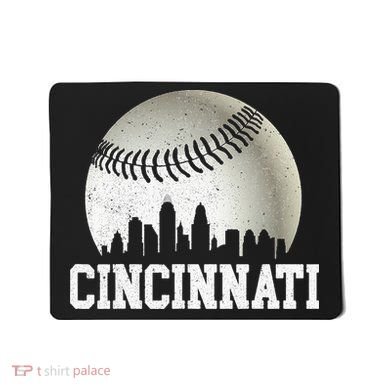 Cincinnati Skyline City Baseball Met At Mousepad