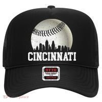 Cincinnati Skyline City Baseball Met At Hat thumb 0