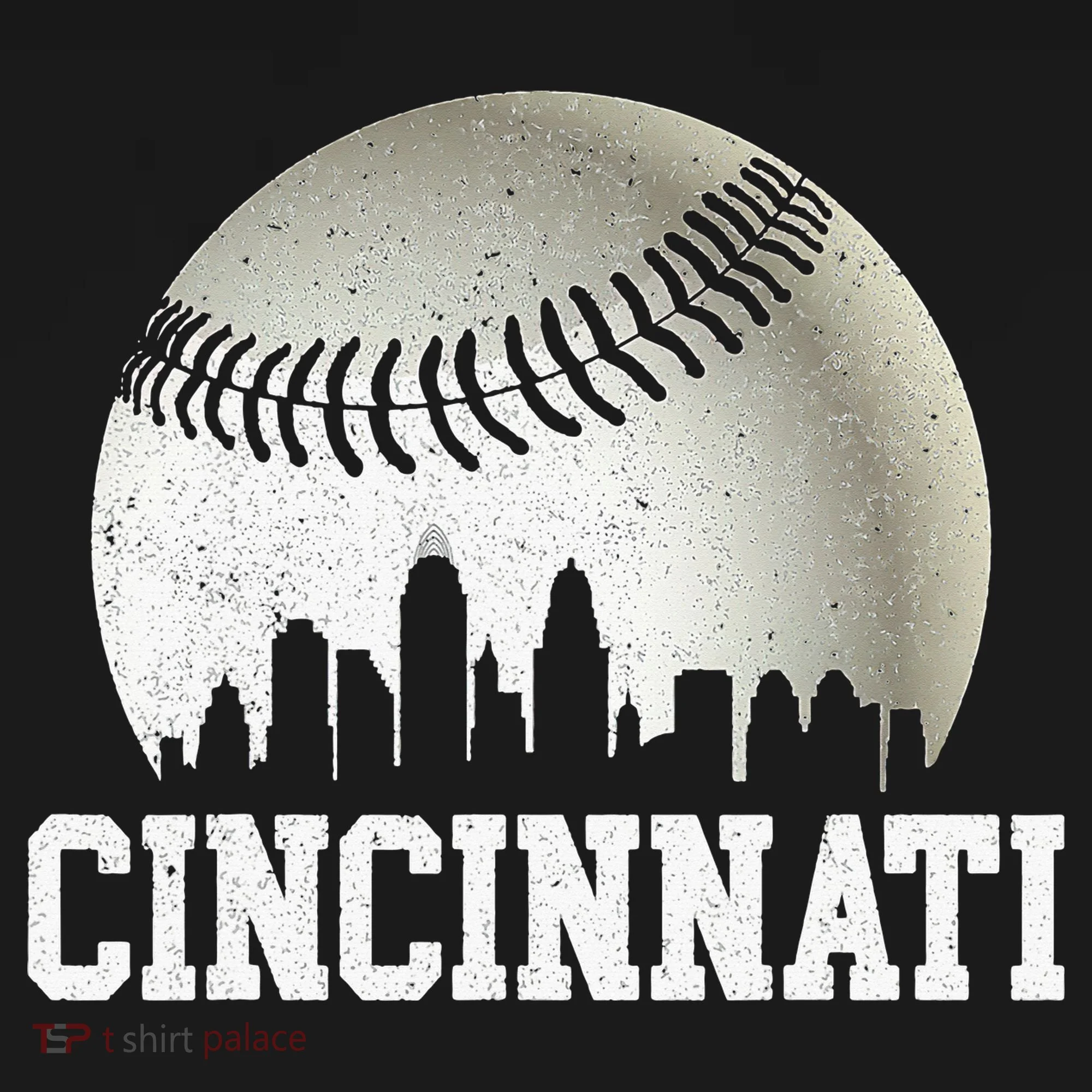 Cincinnati Skyline City Baseball Met At Tank Top