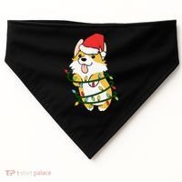 Corgi Santa Christmas Tree Lights Xmas Boys Corgmas Dog USA-Made Doggie Bandana thumb 0