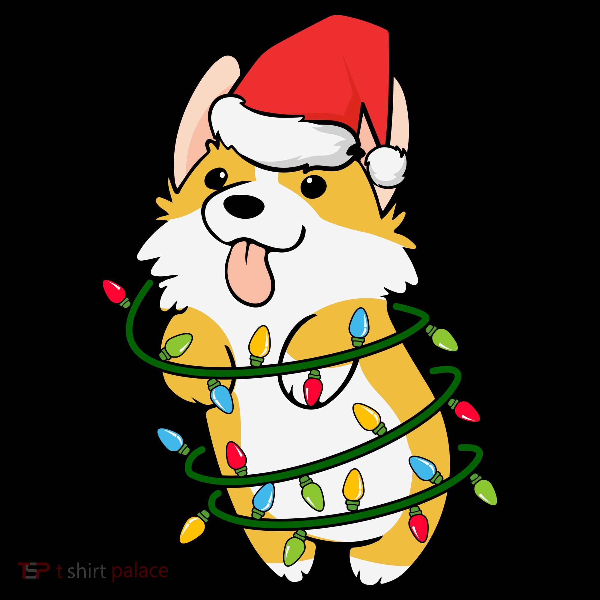 Corgi Santa Christmas Tree Lights Xmas Boys Corgmas Dog Coffee Mug