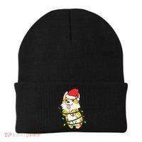 Corgi Santa Christmas Tree Lights Xmas Boys Corgmas Dog Beanie thumb 0