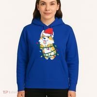 Corgi Santa Christmas Tree Lights Xmas Boys Corgmas Dog Hoodie thumb 5