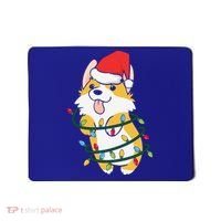 Corgi Santa Christmas Tree Lights Xmas Boys Corgmas Dog Mousepad thumb 0