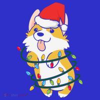 Corgi Santa Christmas Tree Lights Xmas Boys Corgmas Dog Women's Tank Top thumb 5