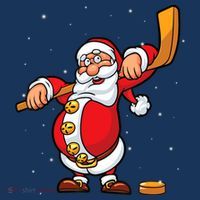 Christmas Santa Claus Ice Hockey Gifts Boys Teens Women's Tank Top thumb 5