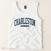 Charleston South Carolina Sc College University Style Tank Top thumb 2