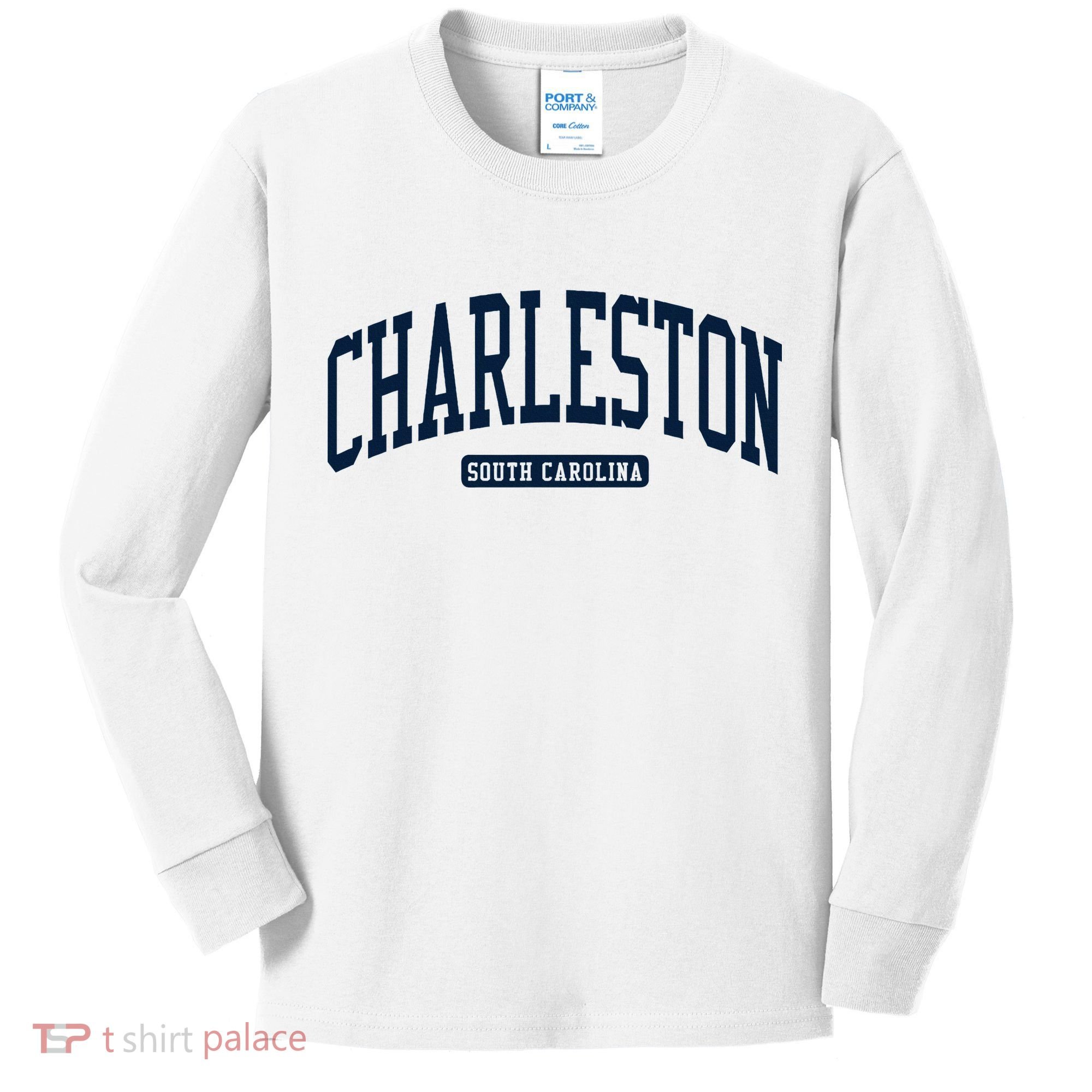 Charleston South Carolina Sc College University Style Kids Long Sleeve Shirt