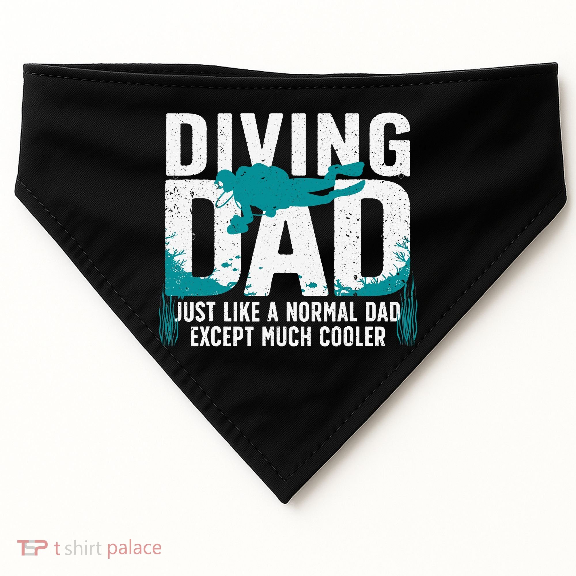 Cool Scuba Diving For Dad  Ocean Scuba Diver Instructor USA-Made Doggie Bandana