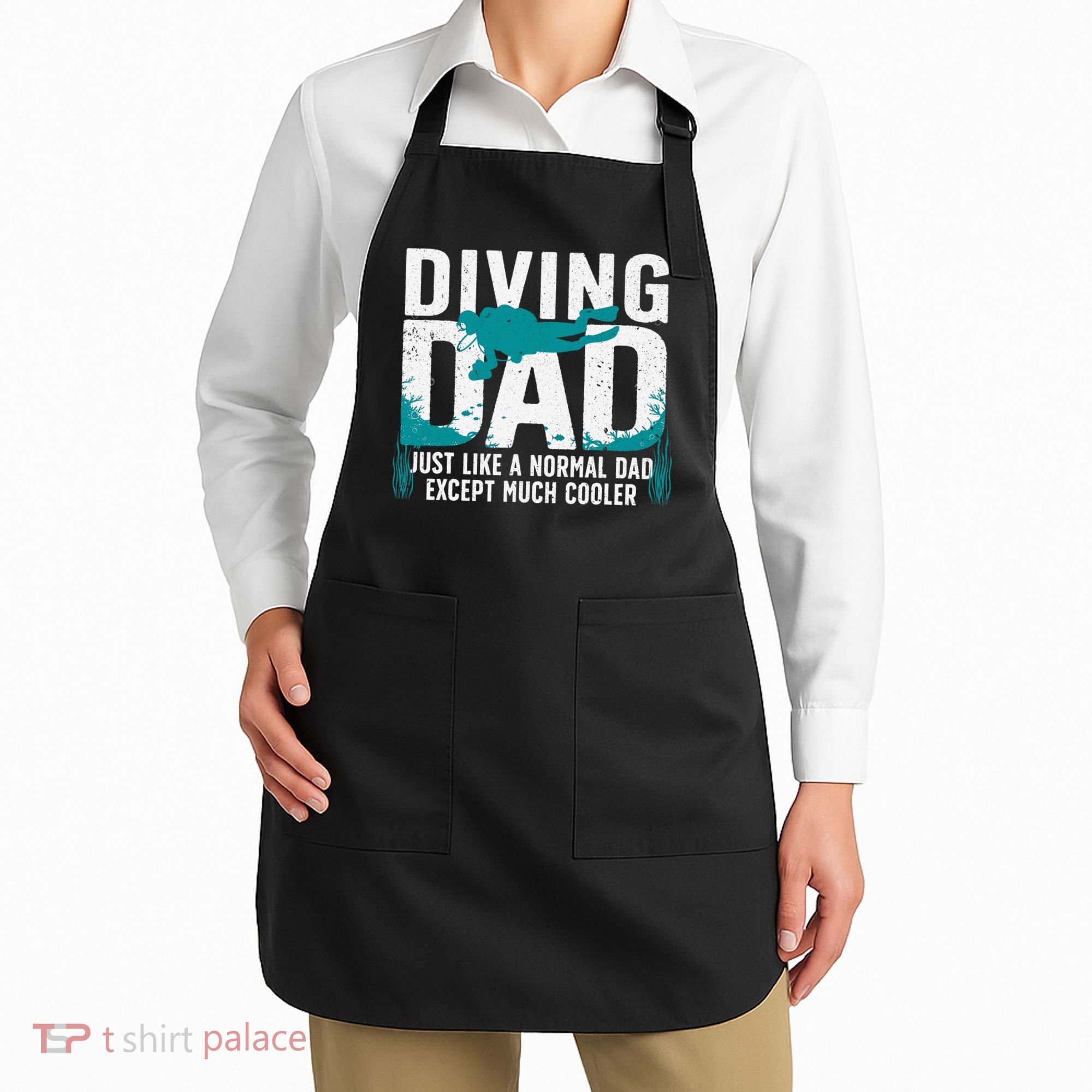 Cool Scuba Diving For Dad  Ocean Scuba Diver Instructor Apron