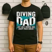 Cool Scuba Diving For Dad  Ocean Scuba Diver Instructor T-Shirt thumb 6