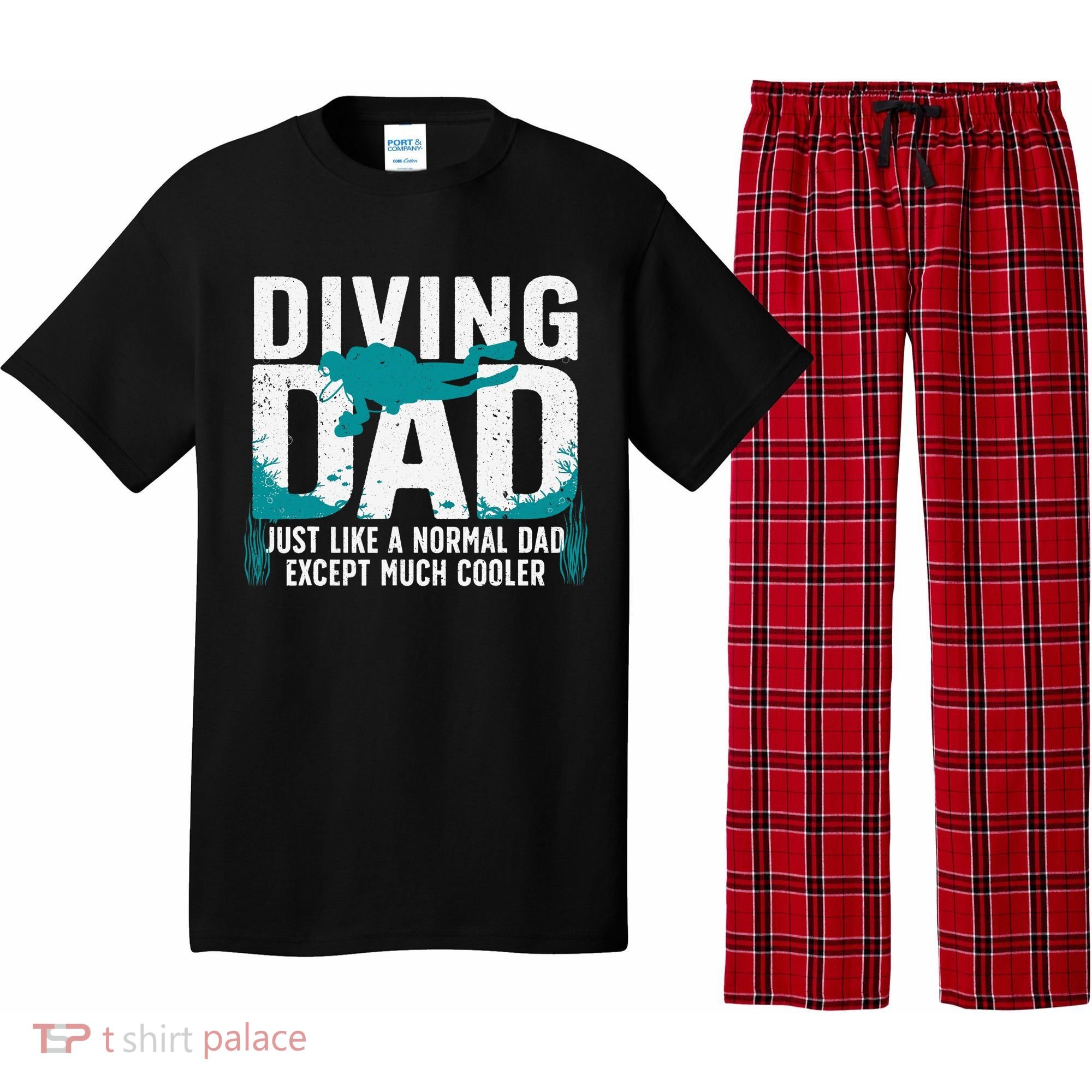 Cool Scuba Diving For Dad  Ocean Scuba Diver Instructor Pajama Set