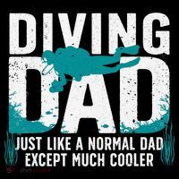Cool Scuba Diving For Dad  Ocean Scuba Diver Instructor Baby Bodysuit thumb 2