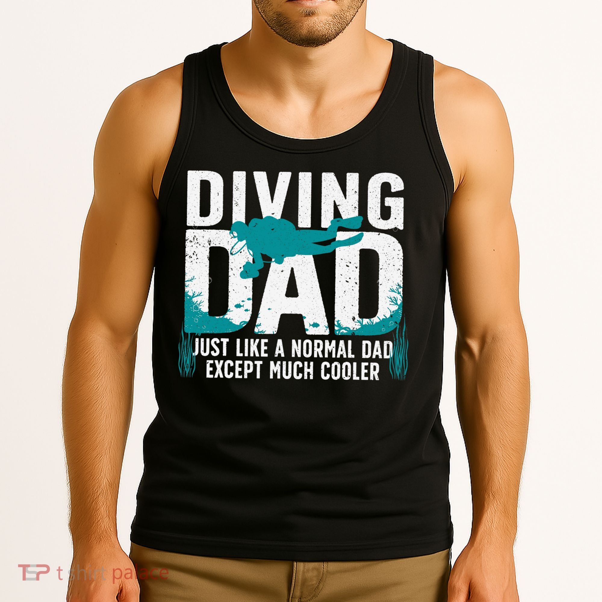 Cool Scuba Diving For Dad  Ocean Scuba Diver Instructor Tank Top