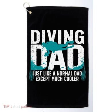 Cool Scuba Diving For Dad  Ocean Scuba Diver Instructor Golf Towel
