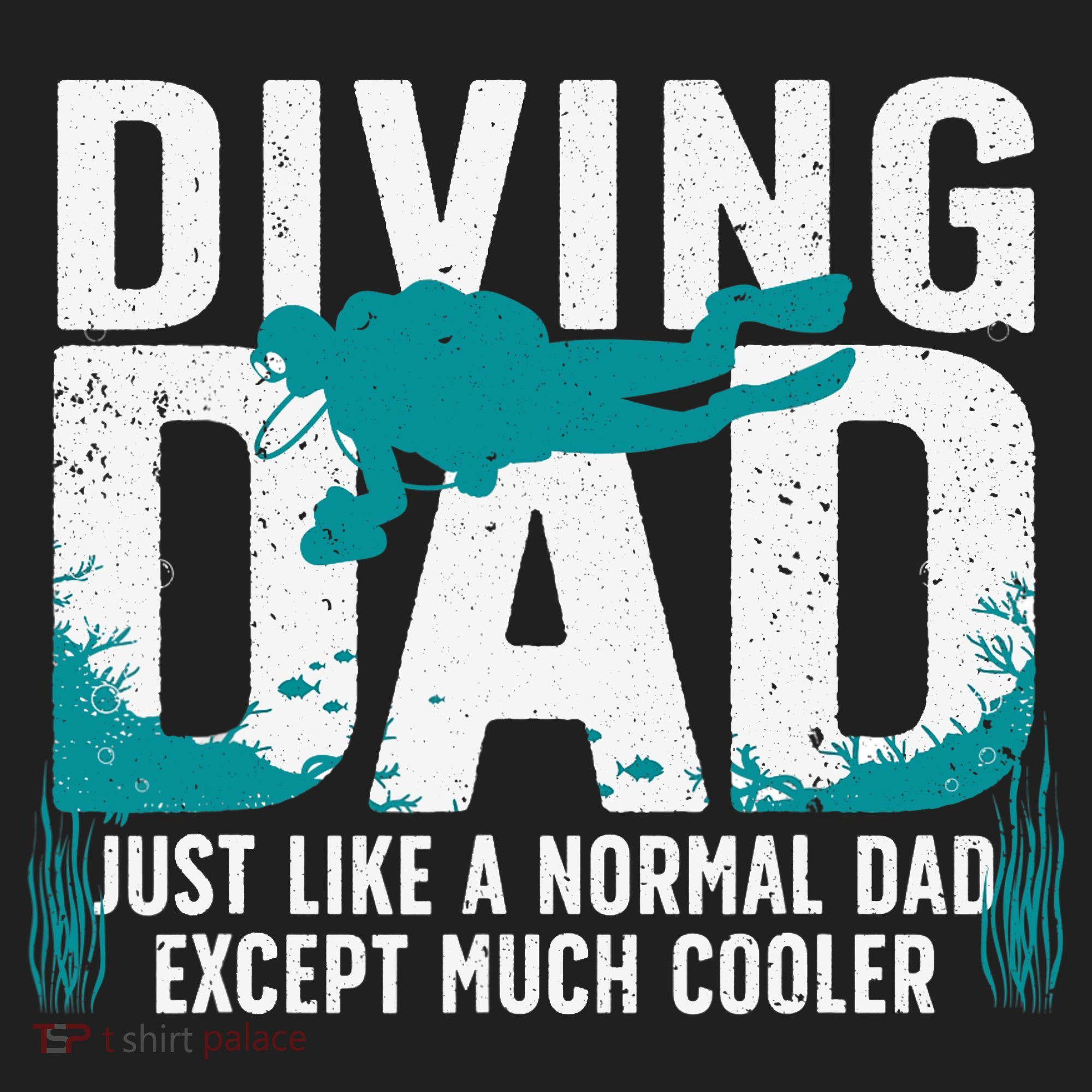 Cool Scuba Diving For Dad  Ocean Scuba Diver Instructor Golf Towel