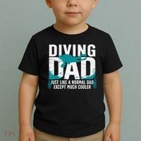 Cool Scuba Diving For Dad  Ocean Scuba Diver Instructor Toddler T-Shirt thumb 2