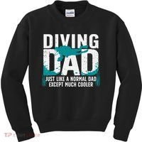 Cool Scuba Diving For Dad  Ocean Scuba Diver Instructor Kids Sweatshirt thumb 0