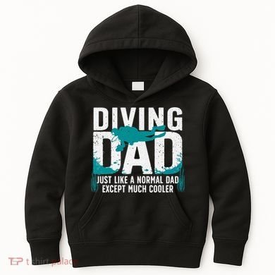 Cool Scuba Diving For Dad  Ocean Scuba Diver Instructor Kids Hoodie
