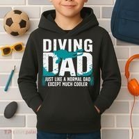 Cool Scuba Diving For Dad  Ocean Scuba Diver Instructor Kids Hoodie thumb 2