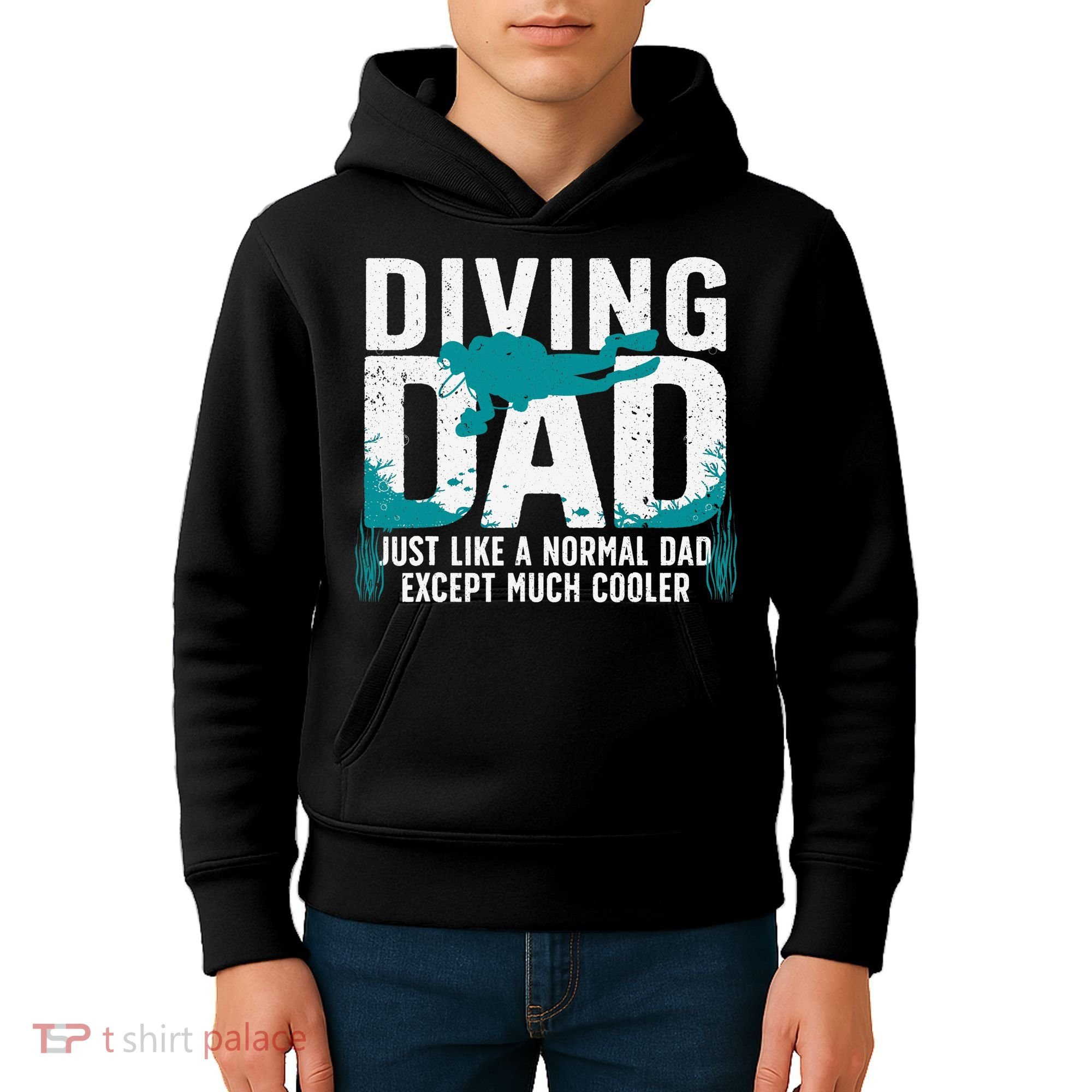 Cool Scuba Diving For Dad  Ocean Scuba Diver Instructor Kids Hoodie