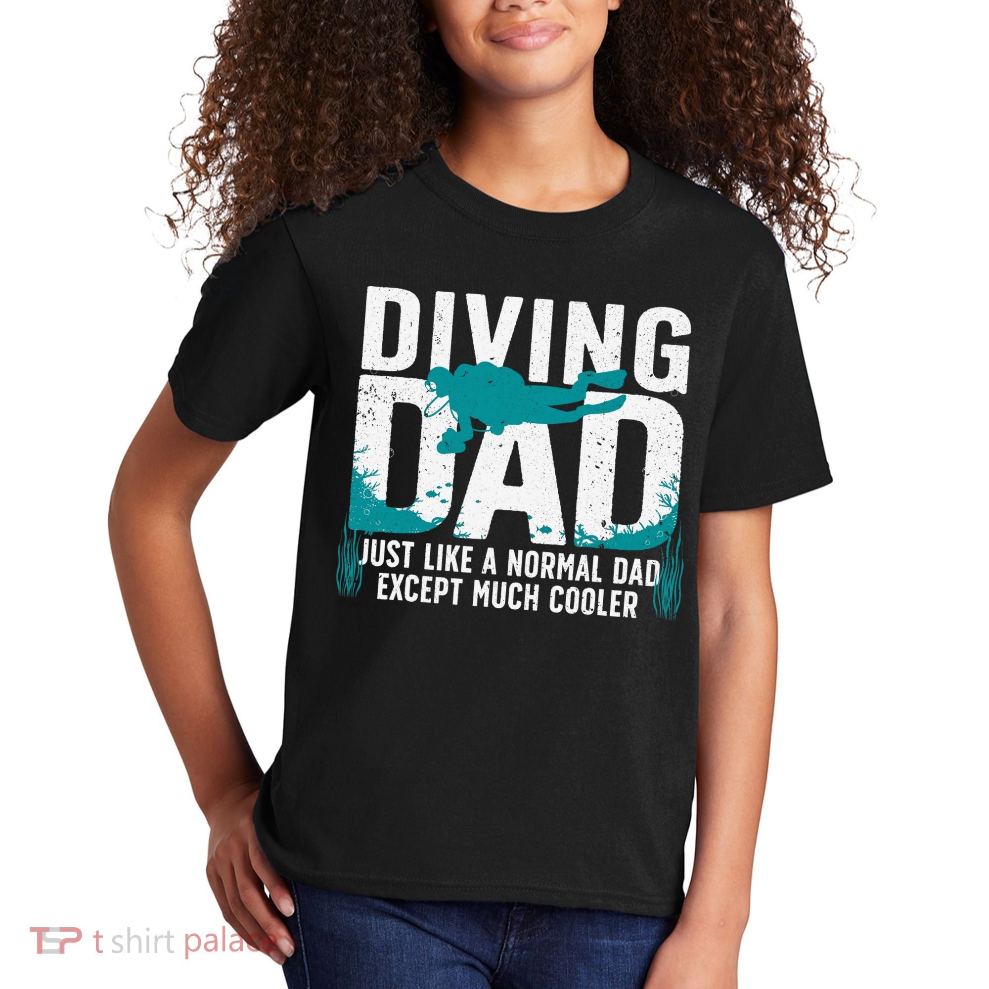 Cool Scuba Diving For Dad  Ocean Scuba Diver Instructor Kids T-Shirt
