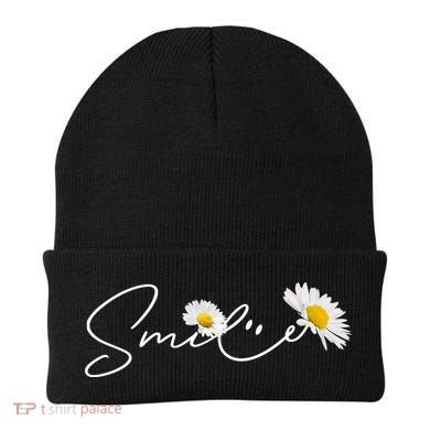 Cute Smile Daisy Flower Beanie