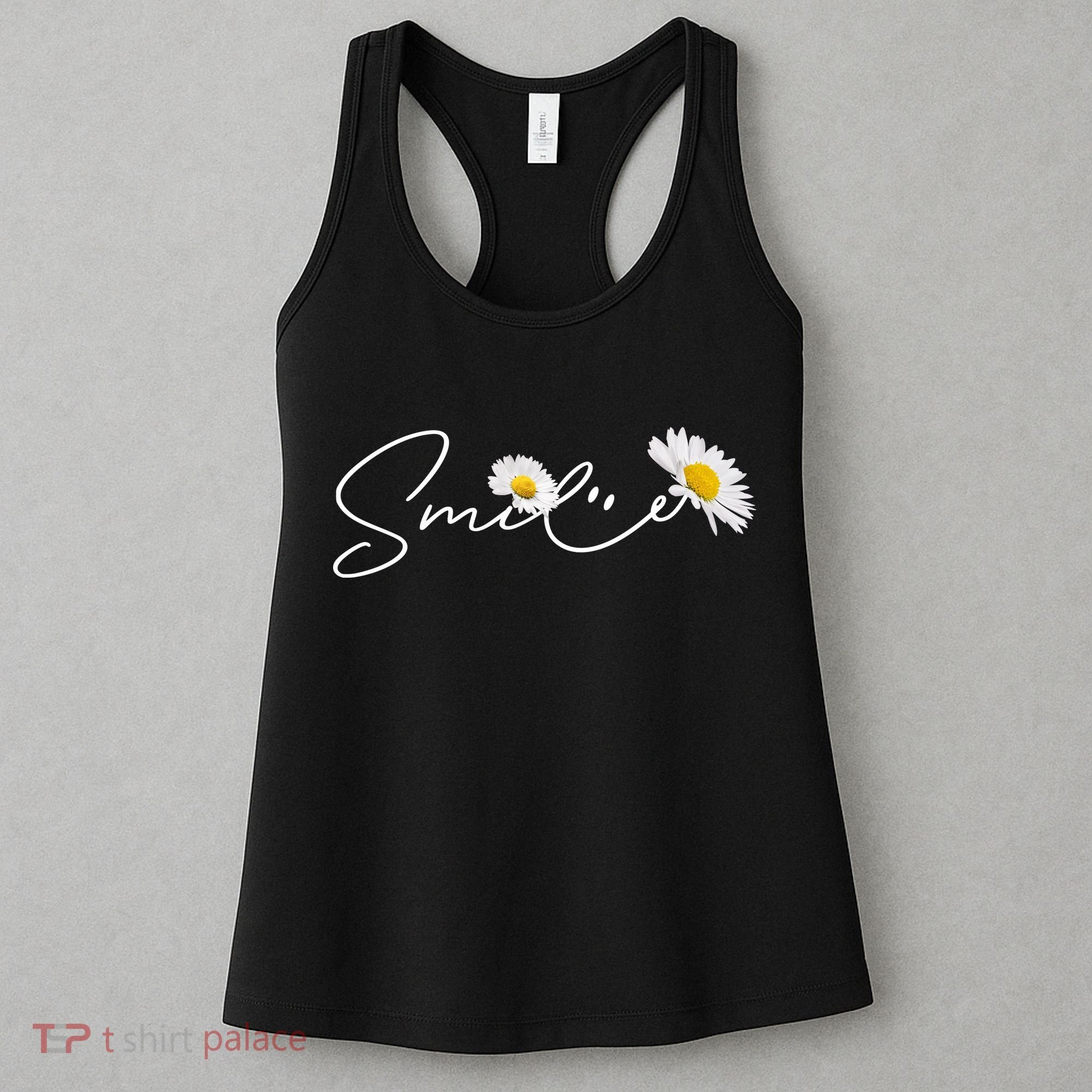 Cute Smile Daisy Flower Women's Tank Top