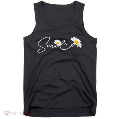 Cute Smile Daisy Flower Tank Top