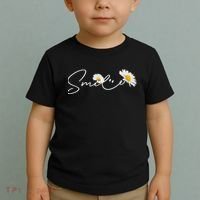 Cute Smile Daisy Flower Toddler T-Shirt thumb 2