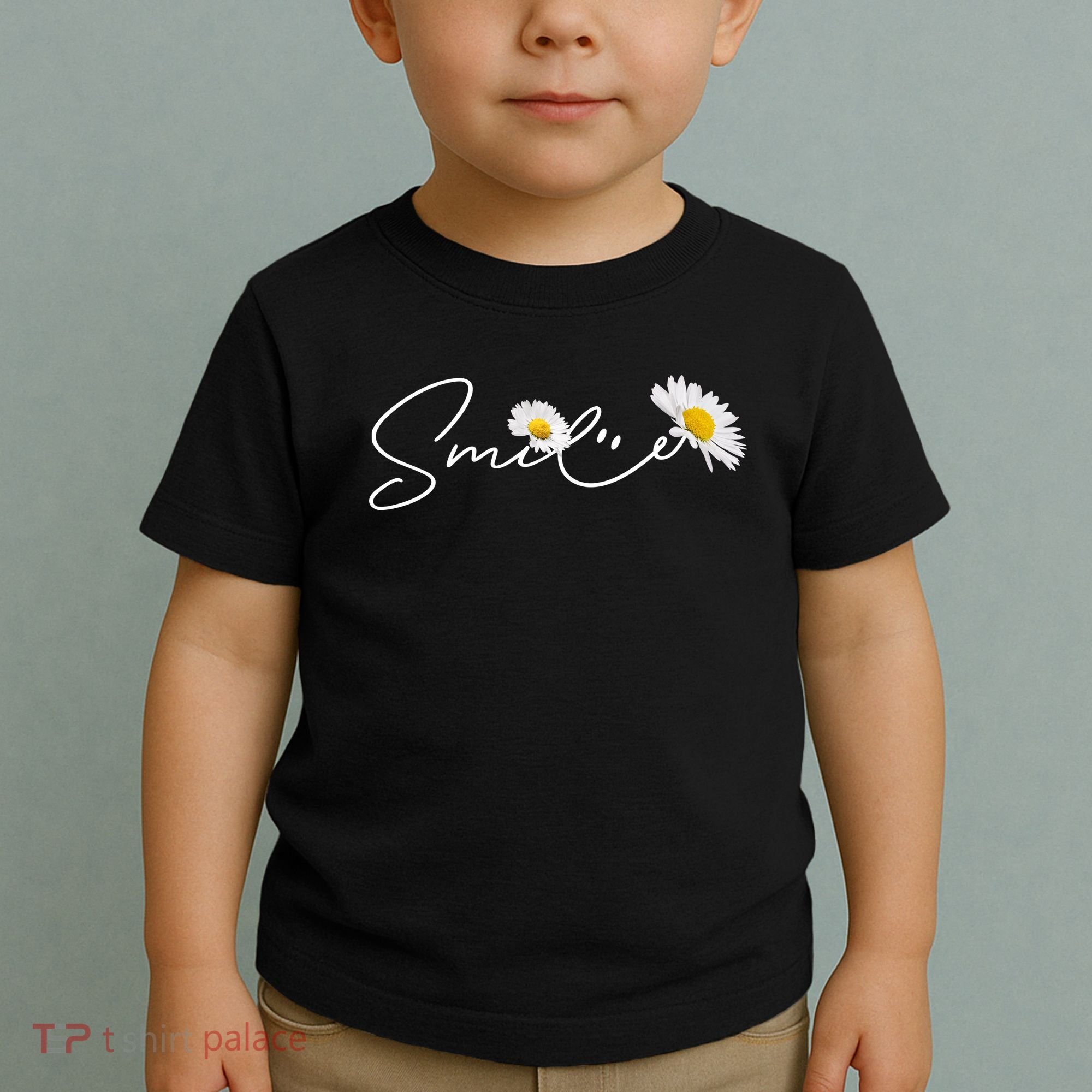 Cute Smile Daisy Flower Toddler T-Shirt