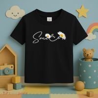 Cute Smile Daisy Flower Toddler T-Shirt thumb 3