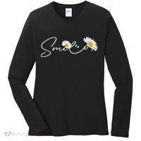 Cute Smile Daisy Flower Women's Long Sleeve Shirt thumb 0