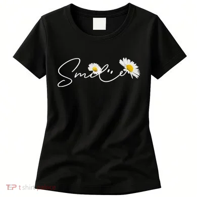 Cute Smile Daisy Flower Women's T-Shirt