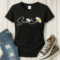 Cute Smile Daisy Flower Women's T-Shirt thumb 3