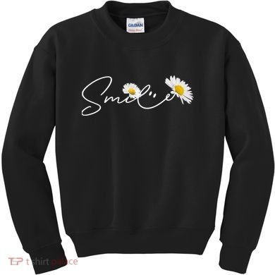 Cute Smile Daisy Flower Kids Sweatshirt
