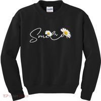 Cute Smile Daisy Flower Kids Sweatshirt thumb 0